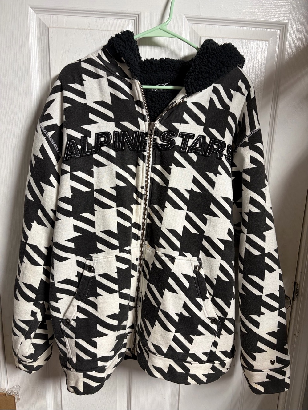 Alpinestars 2000s Houndstooth Zip Hoodie